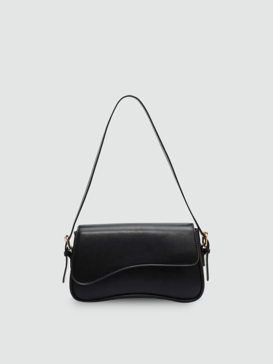 Bolsa De Ombro Pequena Preto Garbo Chiara - Garboza