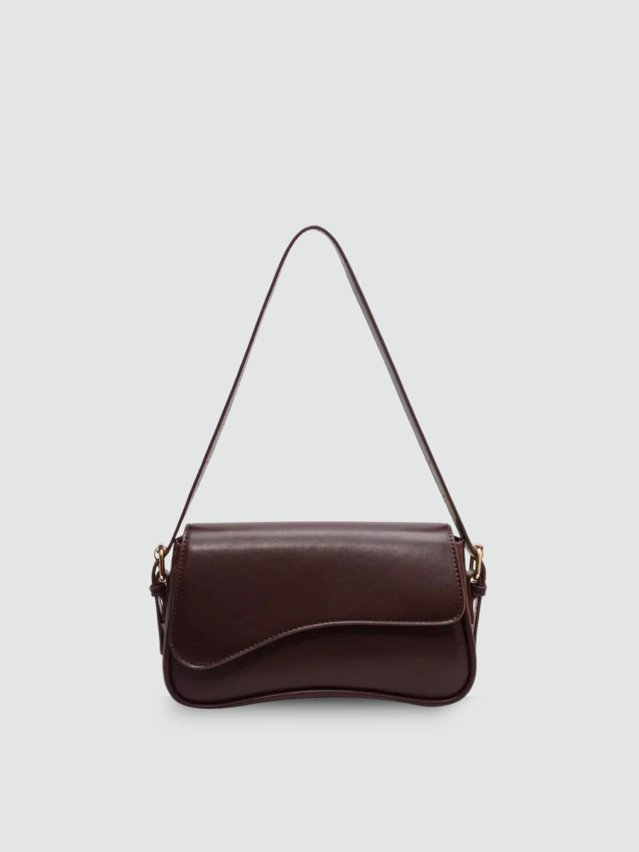 Bolsa De Ombro Pequena Marrom Garbo Chiara - Garboza