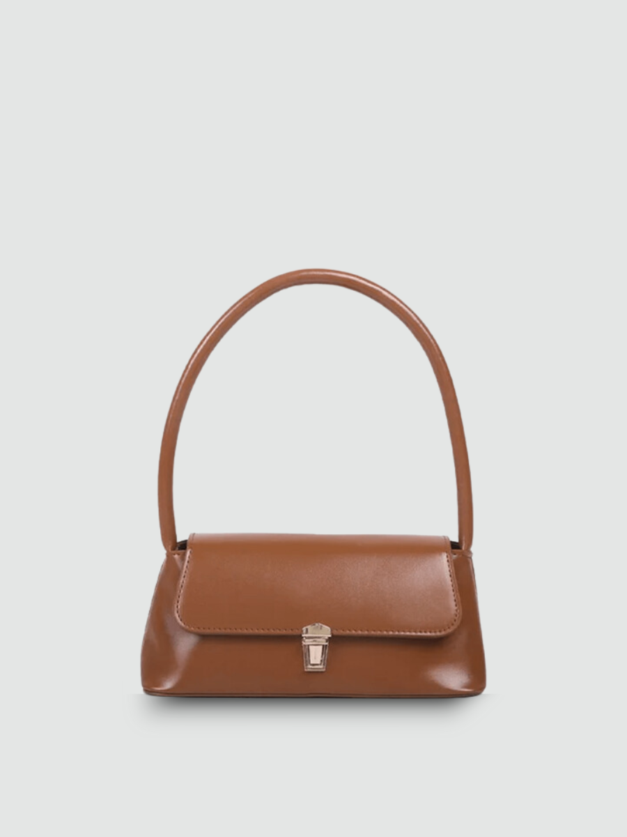 Bolsa De Ombro Pequena Marrom Garbo Mirella - Garboza