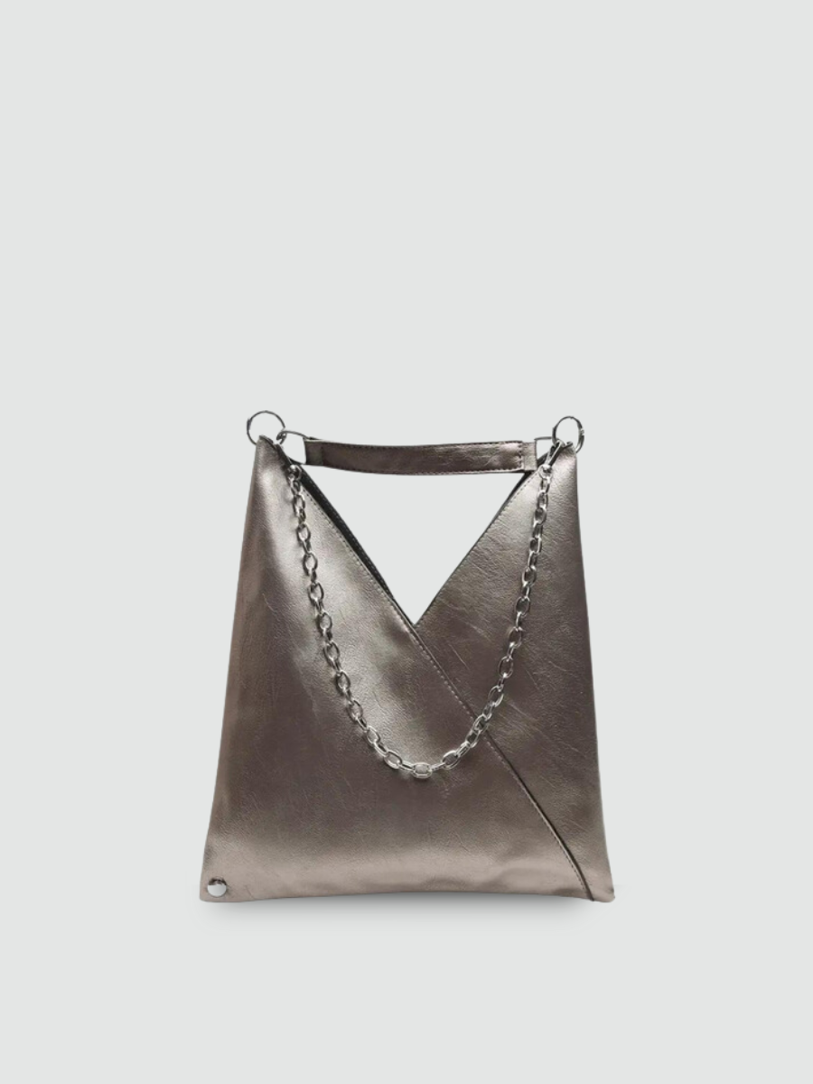 Bolsa Hobo Grande Prata Garbo Brenda - Garboza