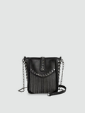 Bolsa Transversal Pequena Preto Garbo Cibele - Garboza