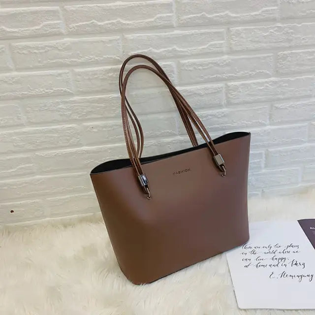 Bolsa Tote Grande Marrom Garbo Sara - Garboza