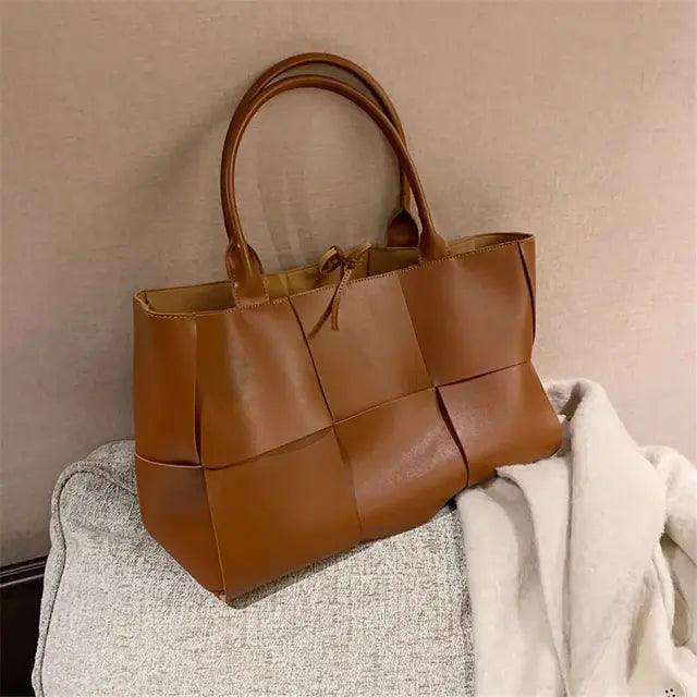 Bolsa Tote Grande Marrom Garbo Letícia - Garboza