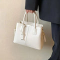 Bolsa Tote Média Off White Garbo Luana - Garboza