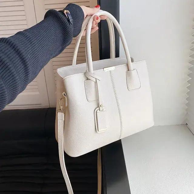 Bolsa Tote Média Off White Garbo Luana - Garboza